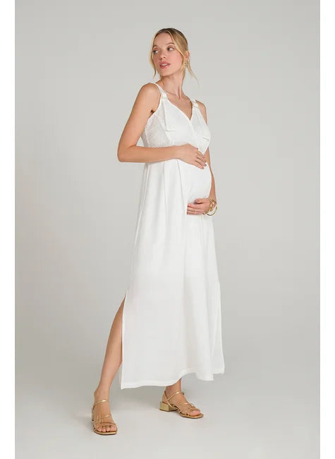 Vestido Longo Tela Bianco