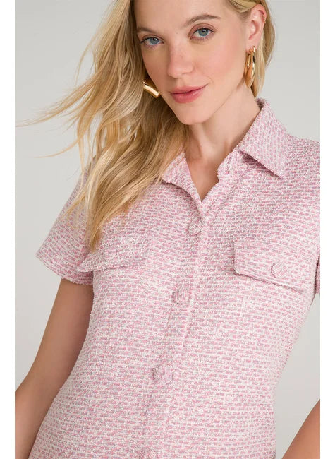 Vestido Malha Tweed Bambino