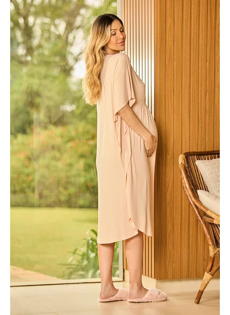 Camisola Kaftã Rosê Bordoux